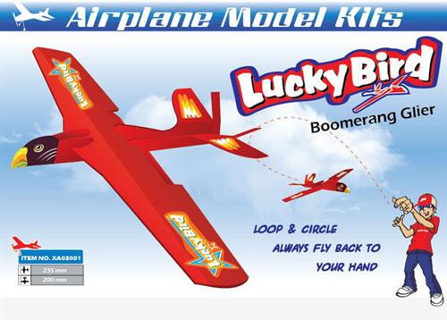 XA03801 Метательная авиамодель-бумеранг ZT Model Lucky Bird